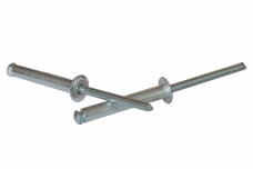 Заклепка чотирьохпелюсткова Al/St з плоским буртиком Bralo