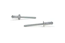 Заклепка Hard Lock Al/St с плоским буртиком рифленая Bralo