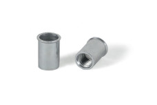 Клепальна гайка цинк зі зменшеним буртиком циліндрична відкрита Bralo Клепальна гайка цинк зі зменшеним буртиком циліндрична відкрита Bralo