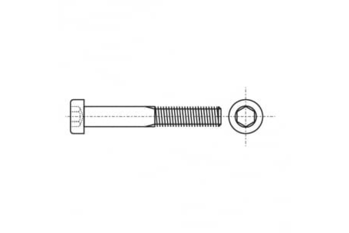 DIN 912 12,9 цинк Болт з циліндричною головкою і внутрішнім шестигранником, дрібний крок різьби