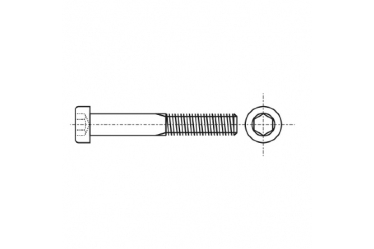 DIN 912 A5 Болт з циліндричною головкою і внутрішнім шестигранником