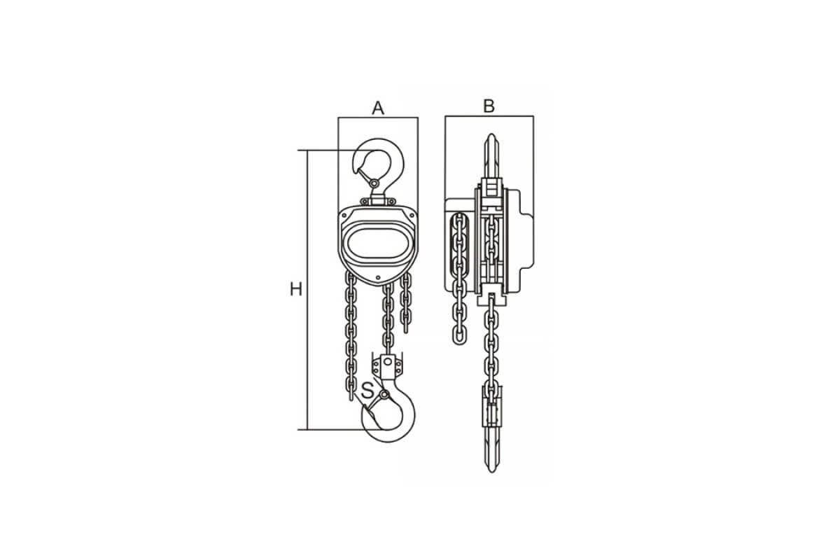 Таль ланцюгова ручна підсилена 5,0 т ТМ ABLE