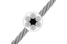 Канат ДСТУ 2688-80 (6х19) змащений
